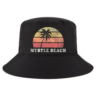 Myrtle Beach Sc Vintage 70s Retro Throwback Design Cool Comfort Performance Bucket Hat