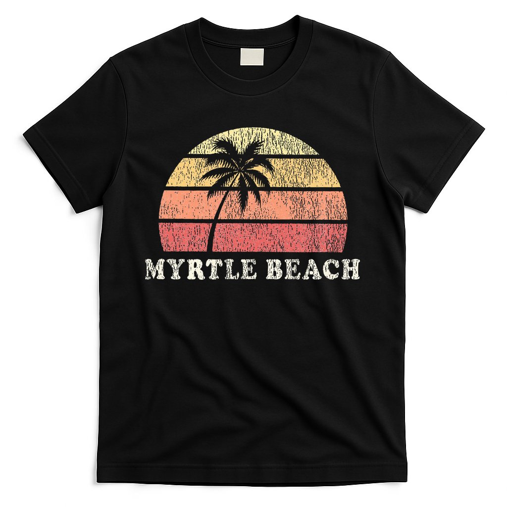 Myrtle Beach Sc Vintage 70s Retro Throwback Design T-Shirt