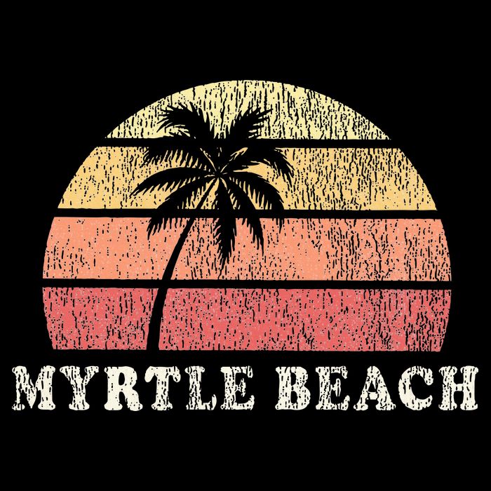 Myrtle Beach Sc Vintage 70s Retro Throwback Design Bag