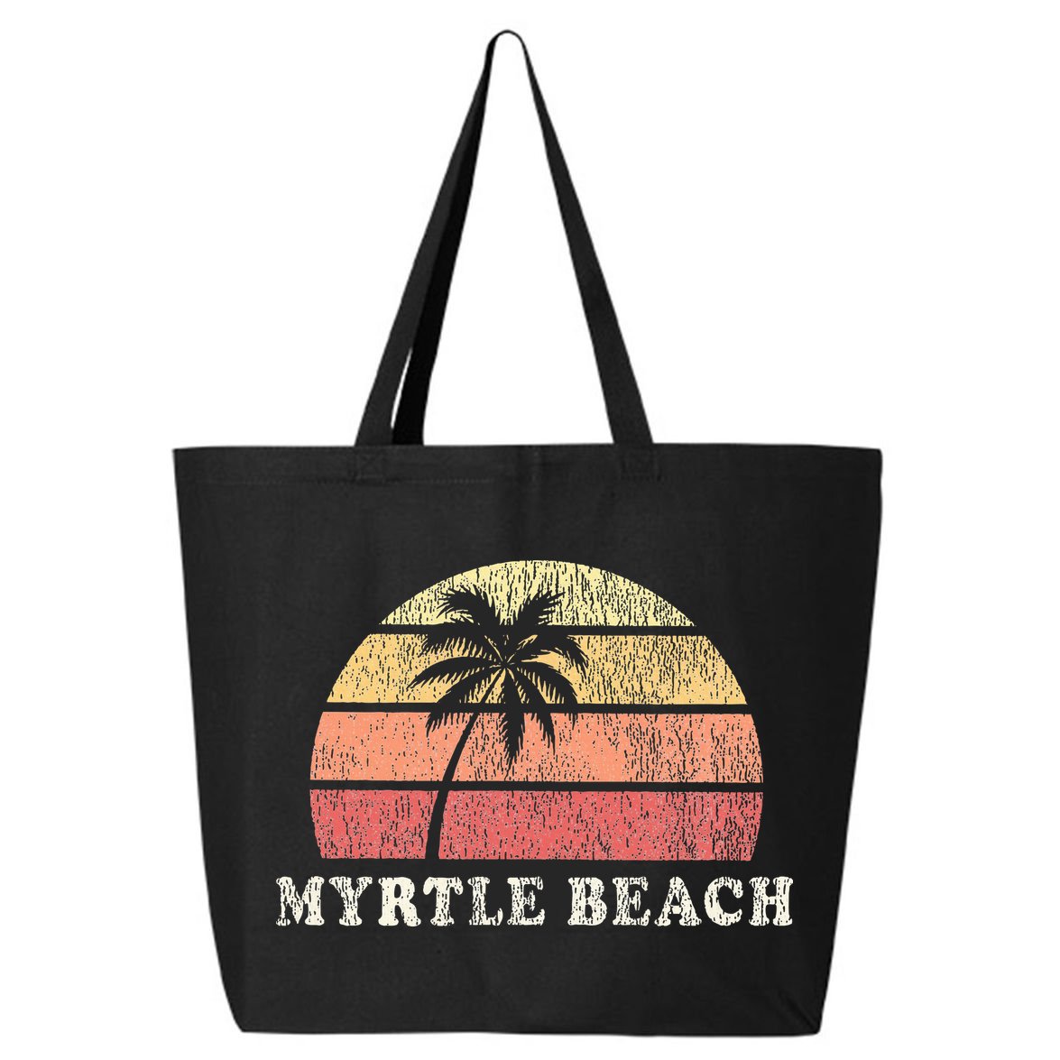 Myrtle Beach Sc Vintage 70s Retro Throwback Design 25L Jumbo Tote