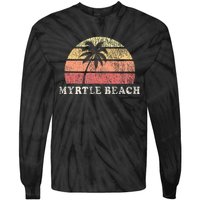 Myrtle Beach Sc Vintage 70s Retro Throwback Design Tie-Dye Long Sleeve Shirt