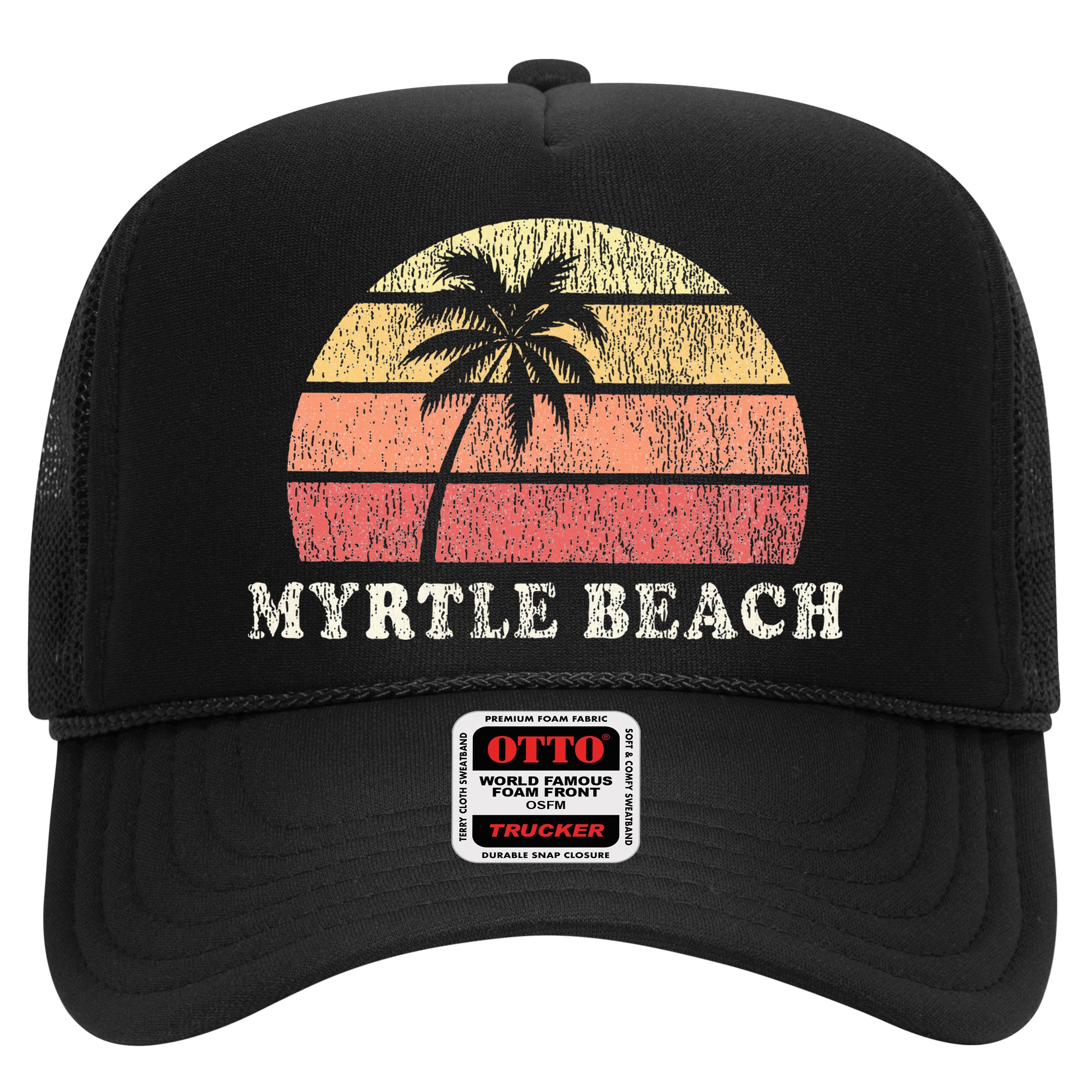 Myrtle Beach Sc Vintage 70s Retro Throwback Design Hat