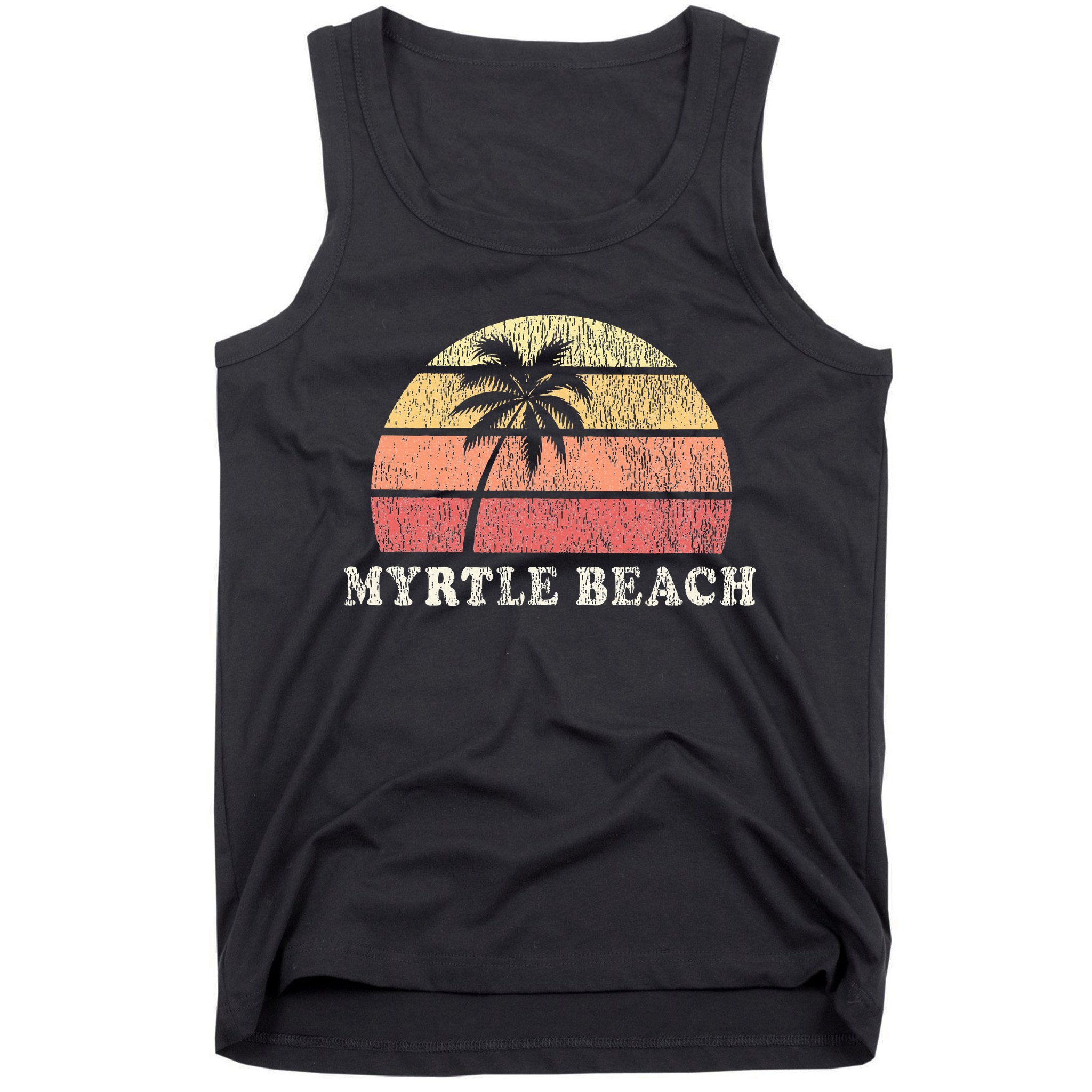 Myrtle Beach Sc Vintage 70s Retro Throwback Design Tank Top