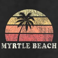 Myrtle Beach Sc Vintage 70s Retro Throwback Design Golf Towel