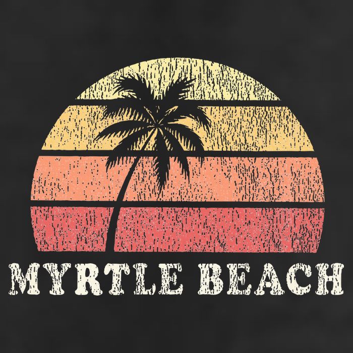 Myrtle Beach Sc Vintage 70s Retro Throwback Design Golf Towel