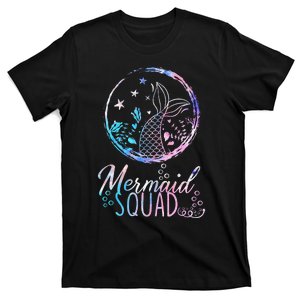 Mermaid Birthday Squad Party Matching Family Mermaid Lovers T-Shirt