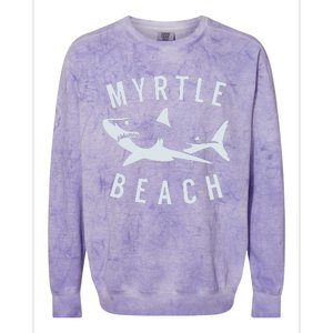 Myrtle Beach South Carolina Shark SC Souvenir Colorblast Crewneck Sweatshirt