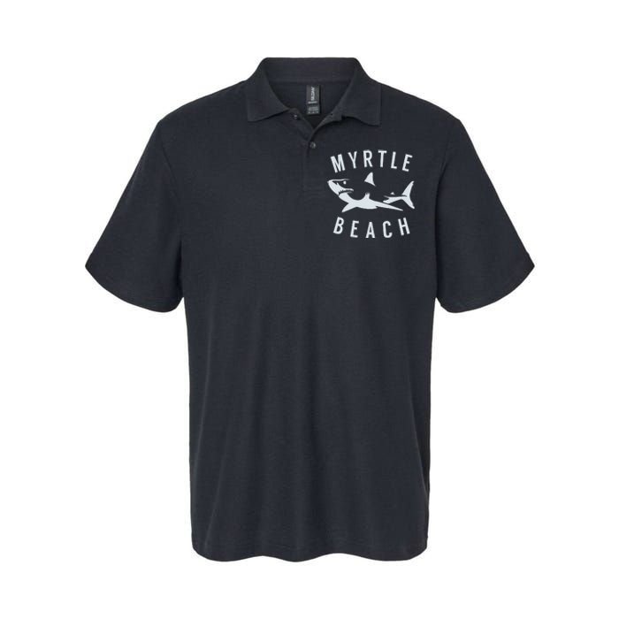 Myrtle Beach South Carolina Shark SC Souvenir Softstyle Adult Sport Polo