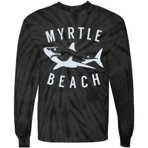 Myrtle Beach South Carolina Shark SC Souvenir Tie-Dye Long Sleeve Shirt