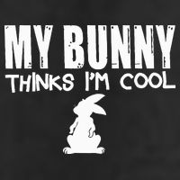 My Bunny Thinks IM Cool Rabbit 7 Panel Mesh Trucker Snapback Hat
