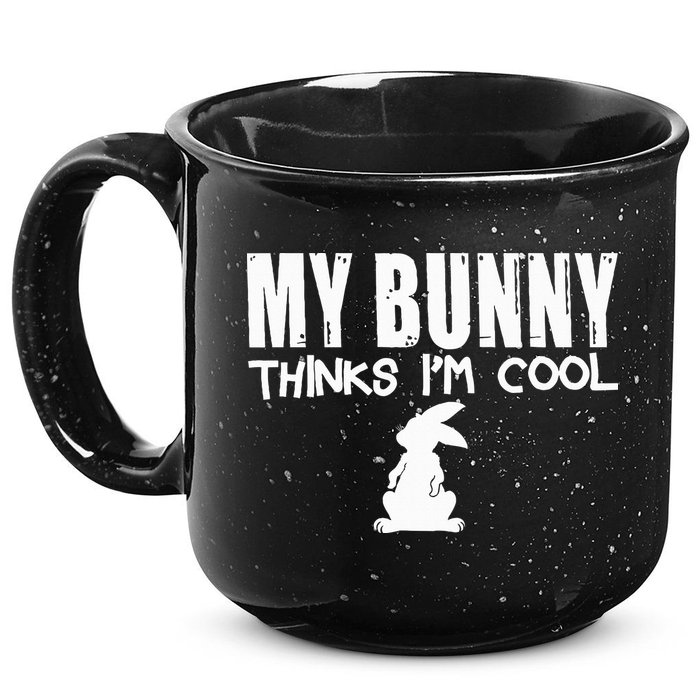 My Bunny Thinks IM Cool Rabbit 15oz Campfire Ceramic Mug