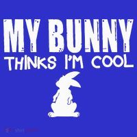My Bunny Thinks IM Cool Rabbit Pom Pom 12in Knit Beanie
