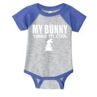 My Bunny Thinks IM Cool Rabbit Infant Baby Jersey Bodysuit