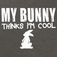 My Bunny Thinks IM Cool Rabbit Cotton Canvas Backpack