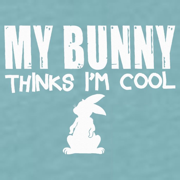 My Bunny Thinks IM Cool Rabbit Sueded Cloud Jersey T-Shirt
