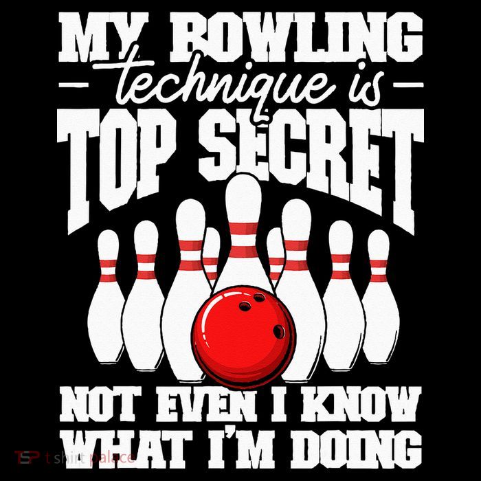 My Bowling Technique Is Top Secret Funny Bowling Bowler Apron