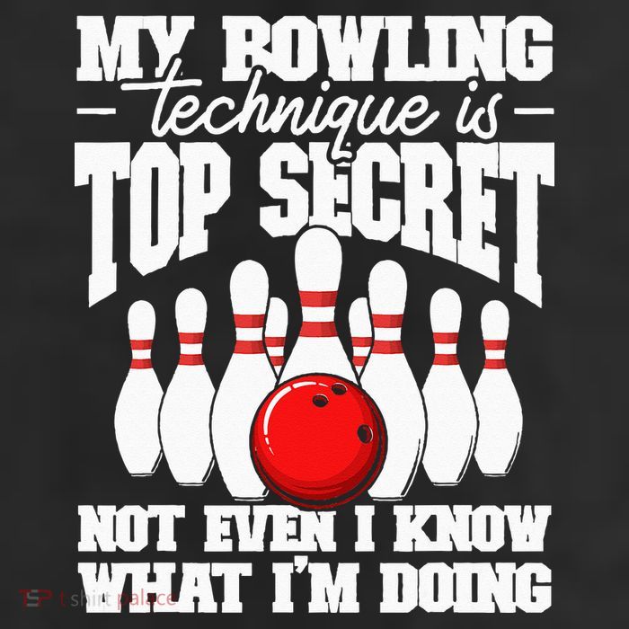 My Bowling Technique Is Top Secret Funny Bowling Bowler Adult Drive Performance Visor