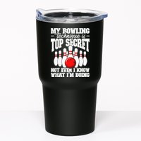 My Bowling Technique Is Top Secret Funny Bowling Bowler Tumbler