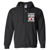 My Bowling Technique Is Top Secret Funny Bowling Bowler Full Zip Hoodie