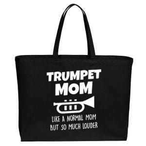 Marching Band Trumpet Mom Funny Cotton Canvas Jumbo Tote