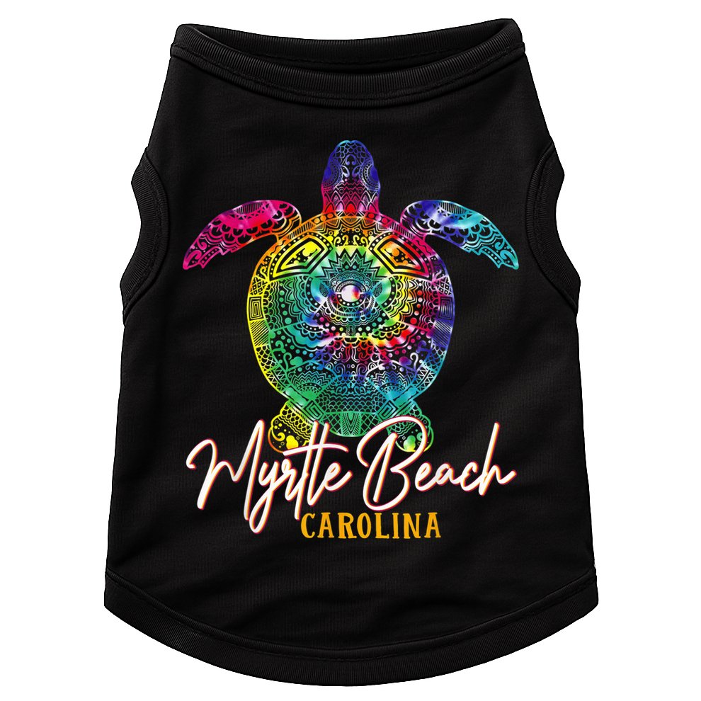 Myrtle Beach Tie Dye Sea Turtle Carolina Family Vacation Doggie Tank