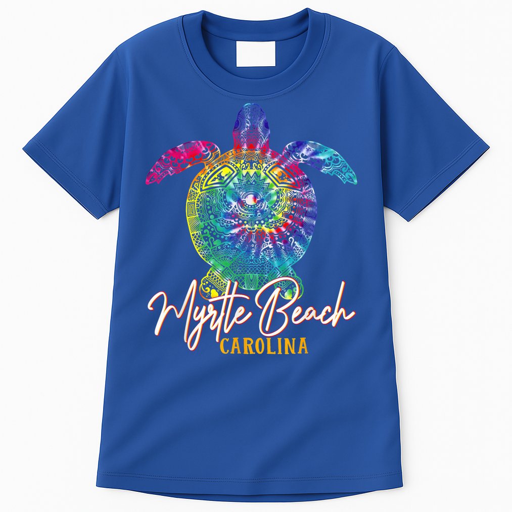 Myrtle Beach Tie Dye Sea Turtle Carolina Family Vacation Tall T-Shirt