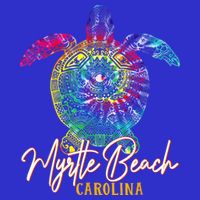 Myrtle Beach Tie Dye Sea Turtle Carolina Family Vacation 16 in Basic Backpack