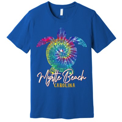 Myrtle Beach Tie Dye Sea Turtle Carolina Family Vacation Premium T-Shirt
