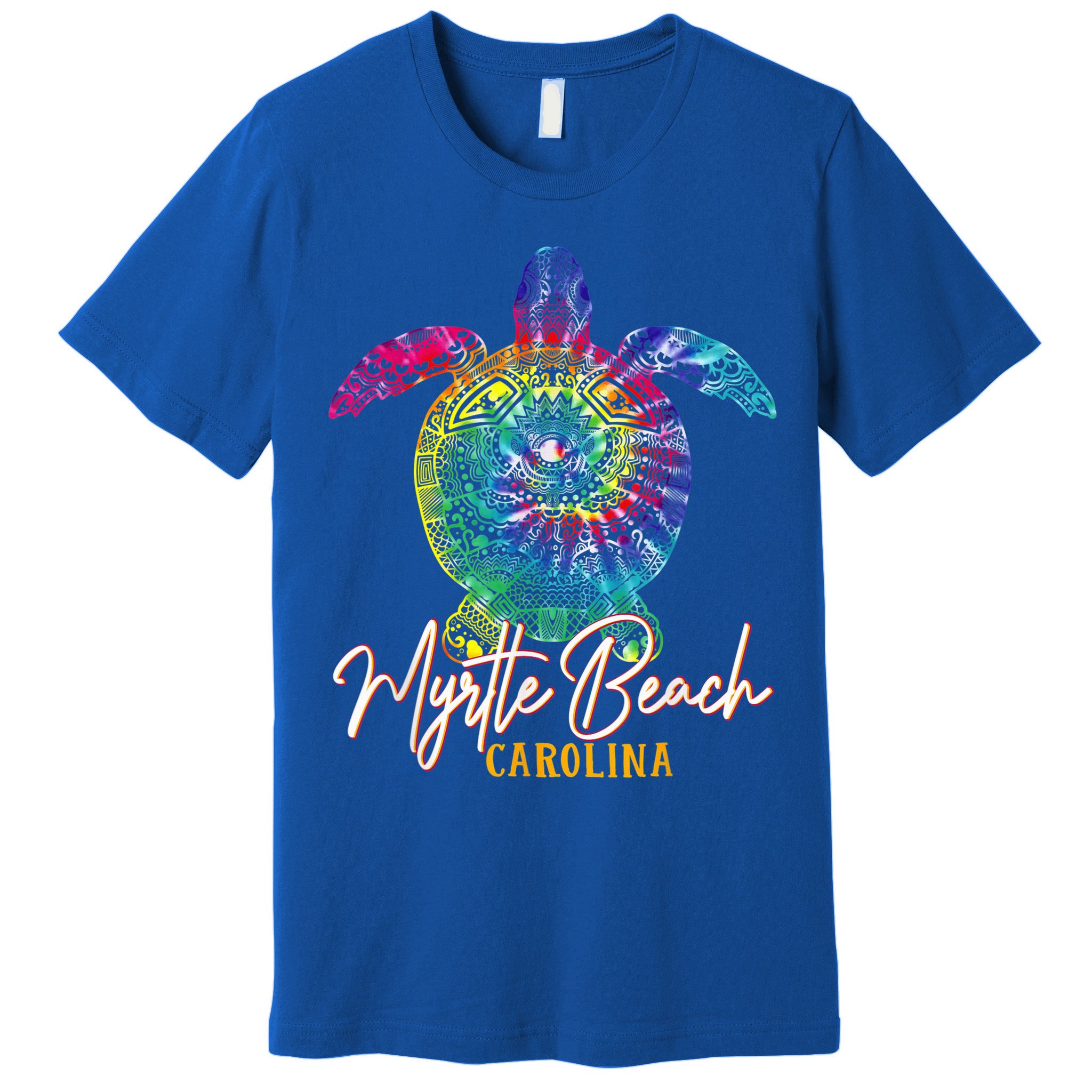 Myrtle Beach Tie Dye Sea Turtle Carolina Family Vacation Premium T-Shirt