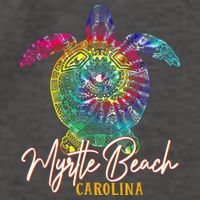 Myrtle Beach Tie Dye Sea Turtle Carolina Family Vacation Vector Backpack