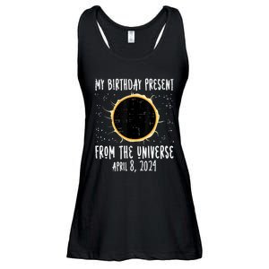 My Birthday Total Solar Eclipse 2024 April 8 Ladies Essential Flowy Tank