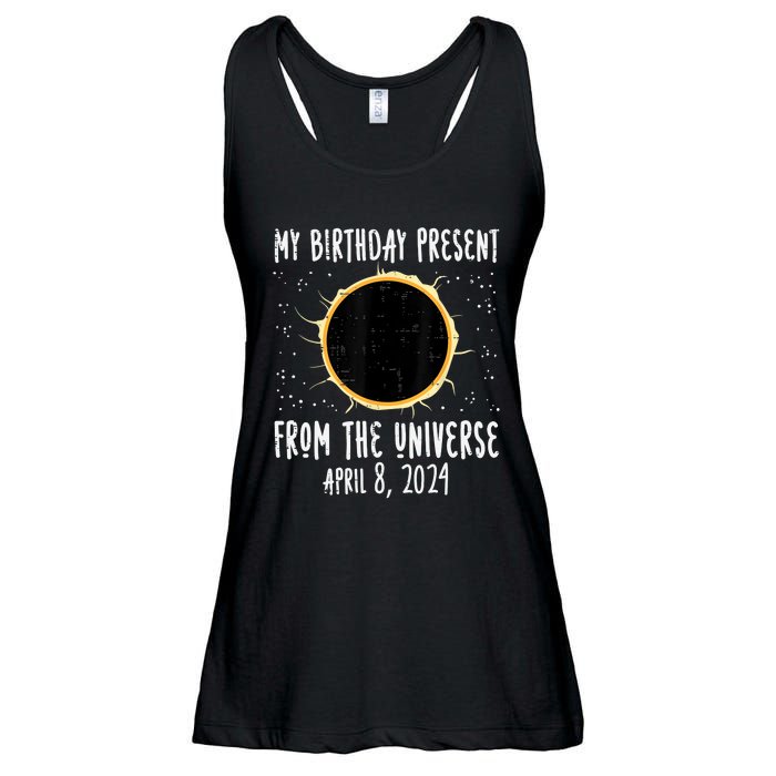 My Birthday Total Solar Eclipse 2024 April 8 Ladies Essential Flowy Tank