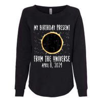 My Birthday Total Solar Eclipse 2024 April 8 Womens California Wash Sweatshirt