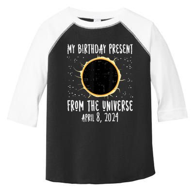 My Birthday Total Solar Eclipse 2024 April 8 Toddler Fine Jersey T-Shirt