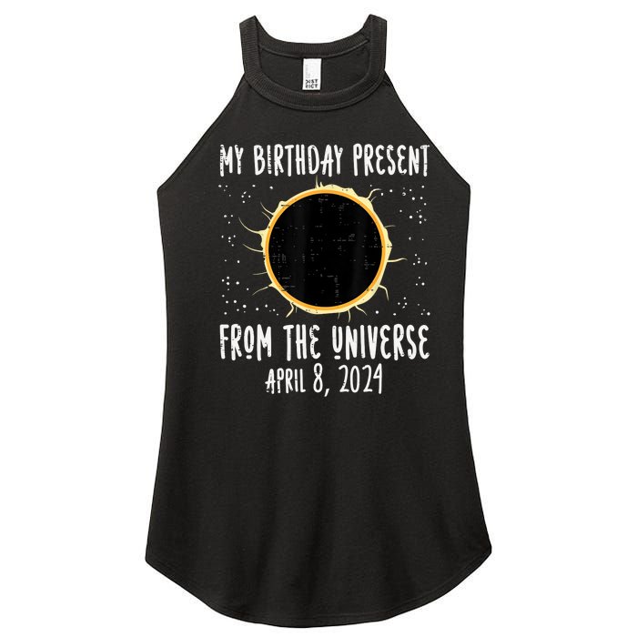 My Birthday Total Solar Eclipse 2024 April 8 Women's Perfect Tri Rocker Tank