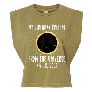 My Birthday Total Solar Eclipse 2024 April 8 Garment-Dyed Women's Muscle Tee