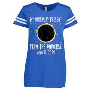 My Birthday Total Solar Eclipse 2024 April 8 Enza Ladies Jersey Football T-Shirt