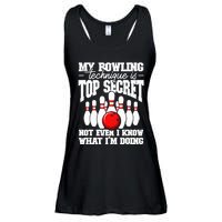 My Bowling Technique Is Top Secret Funny Bowling Bowler Ladies Essential Flowy Tank