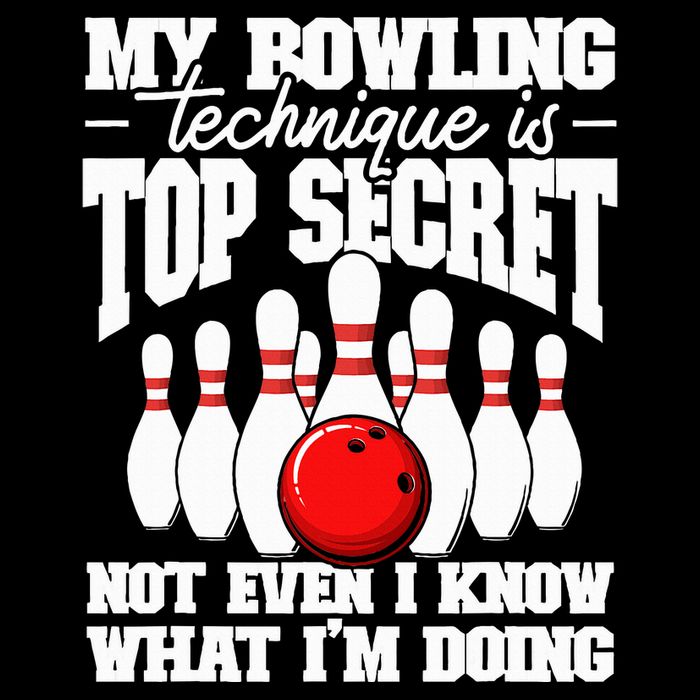 My Bowling Technique Is Top Secret Funny Bowling Bowler 16 in Basic Backpack