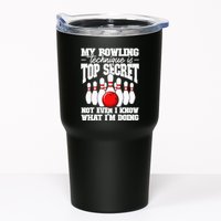 My Bowling Technique Is Top Secret Funny Bowling Bowler Tumbler