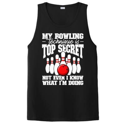 My Bowling Technique Is Top Secret Funny Bowling Bowler PosiCharge Competitor Tank