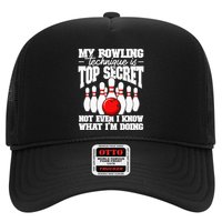 My Bowling Technique Is Top Secret Funny Bowling Bowler Hat