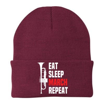 Marching Band Trumpet Funny Trumpet Players Tee Gift Knit Cap Winter Beanie