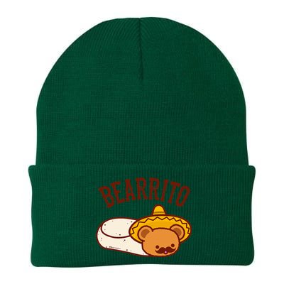 Mexican Bearrito Teddy Bear Burrito With Mustache Knit Cap Winter Beanie