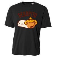 Mexican Bearrito Teddy Bear Burrito With Mustache Cooling Performance Crew T-Shirt