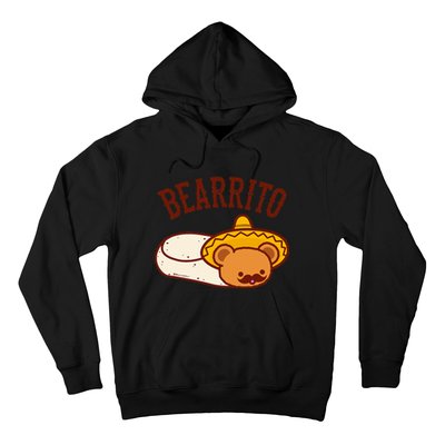 Mexican Bearrito Teddy Bear Burrito With Mustache Hoodie