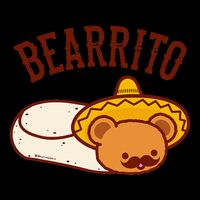 Mexican Bearrito Teddy Bear Burrito With Mustache Sweatshirt