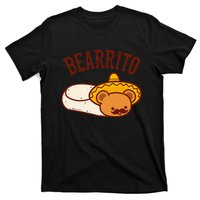 Mexican Bearrito Teddy Bear Burrito With Mustache T-Shirt