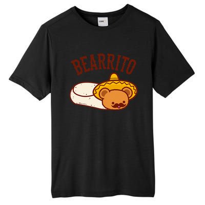 Mexican Bearrito Teddy Bear Burrito With Mustache Tall Fusion ChromaSoft Performance T-Shirt