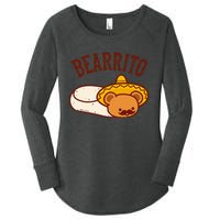 Mexican Bearrito Teddy Bear Burrito With Mustache Women's Perfect Tri Tunic Long Sleeve Shirt